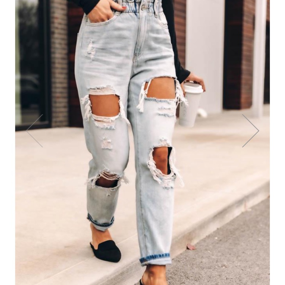 Paperbag Waist Mom Jeans